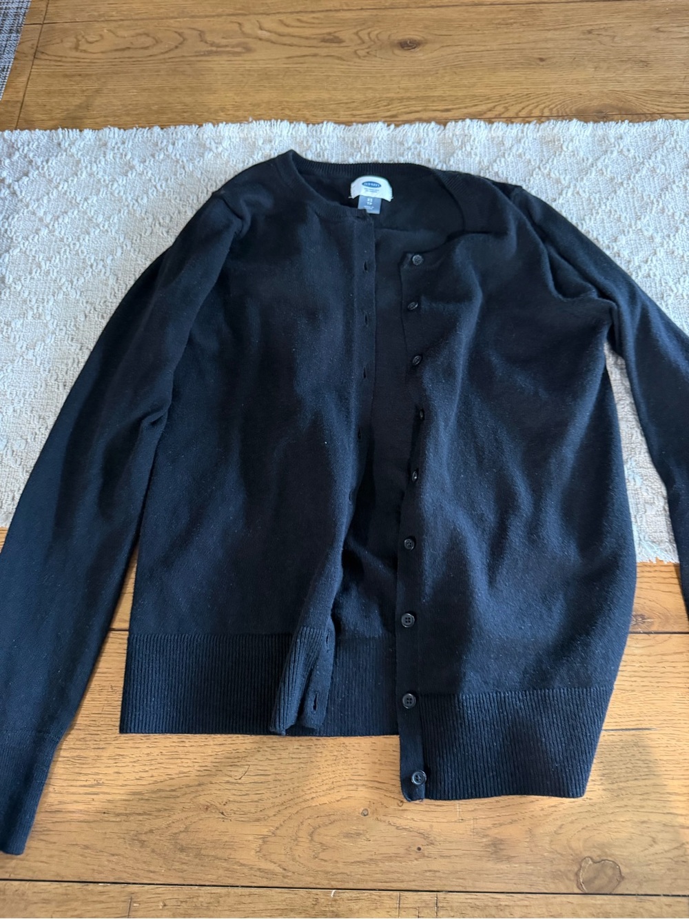 Old Navy Black Women’s Button-Front Sweater Cardigan